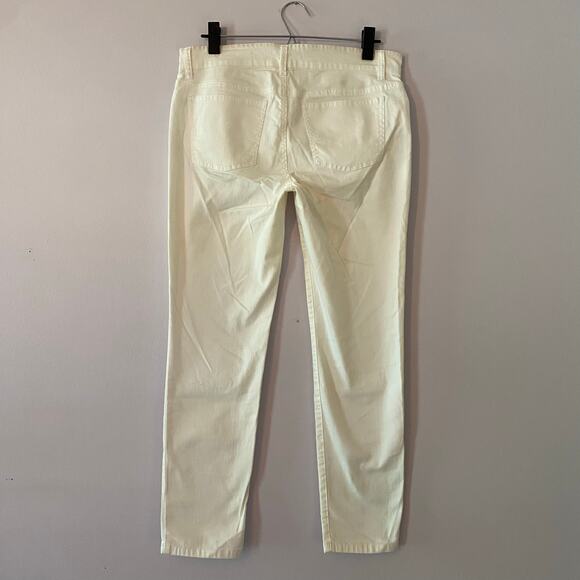 Eileen Fisher White Jeans Pants Mid Rise Skinny Tapered Straight Women's size 8 - Picture 7 of 13